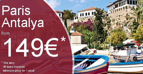 Paris Antalya Flight Ticket