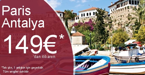 Paris Antalya Uçak Bileti