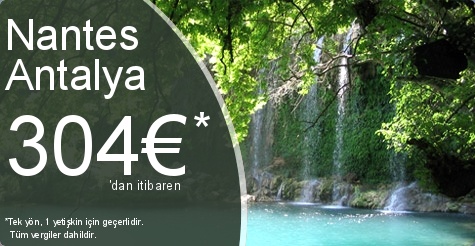 Nantes Antalya Uçak Bileti